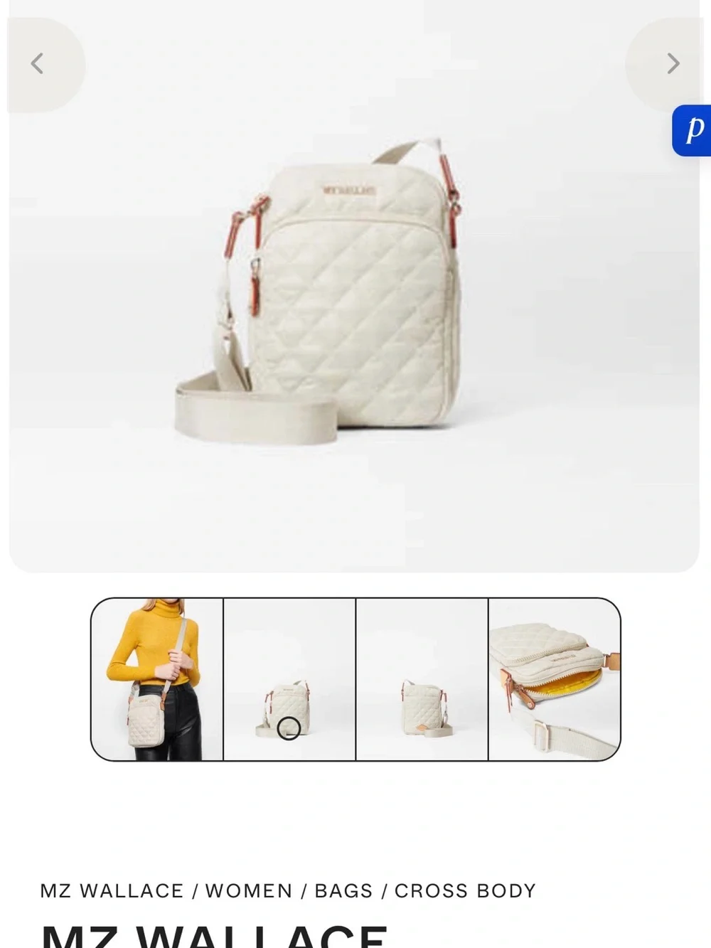 NWT MZ Wallace Metro Crossbody Bag